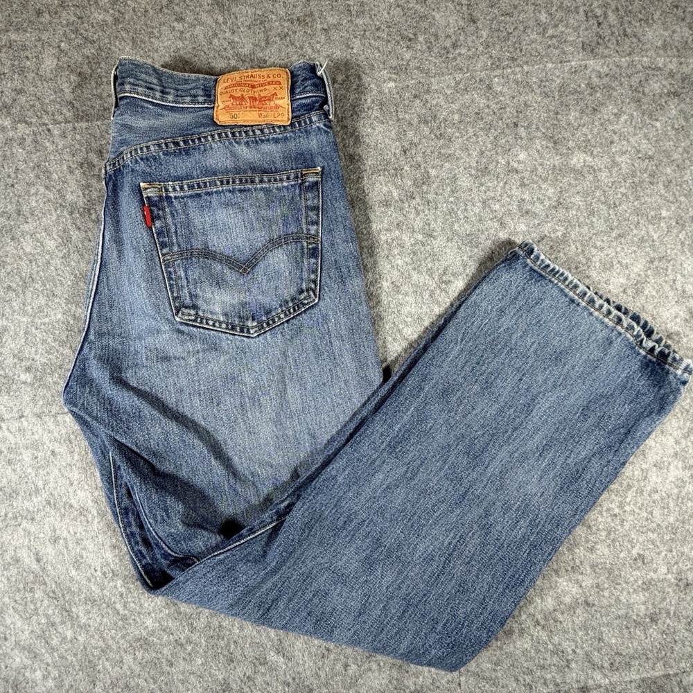 Vintage Levis 501 Jeans Mens 36x29 Button Fly Straight Leg Y2K XX